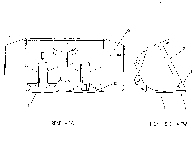 BUCKET AS-EXCAVATING 6W6004 CAT