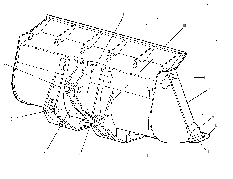 Ковш скальный в сборе 9V0954 CAT