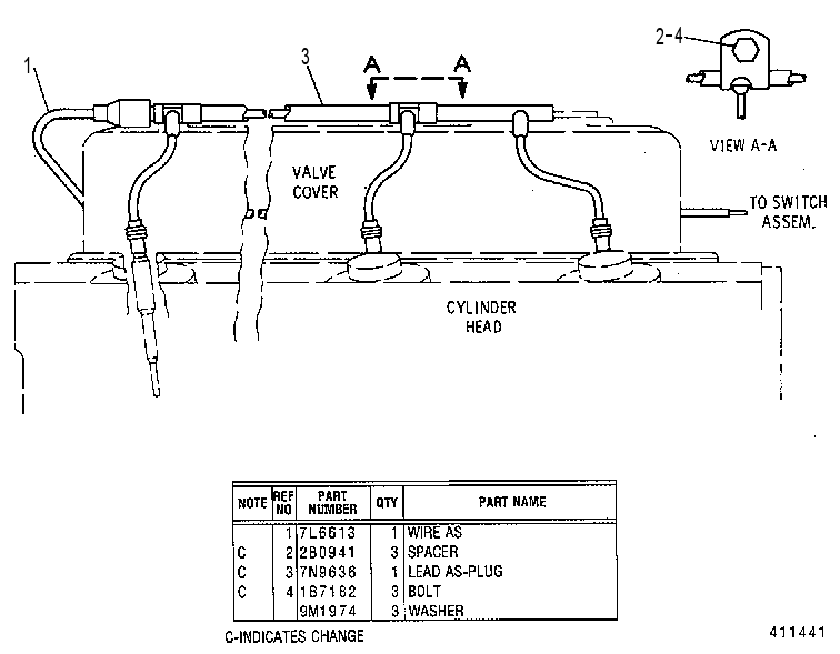 MOUNTING GP-GLOW PLUG 6N0983 CAT