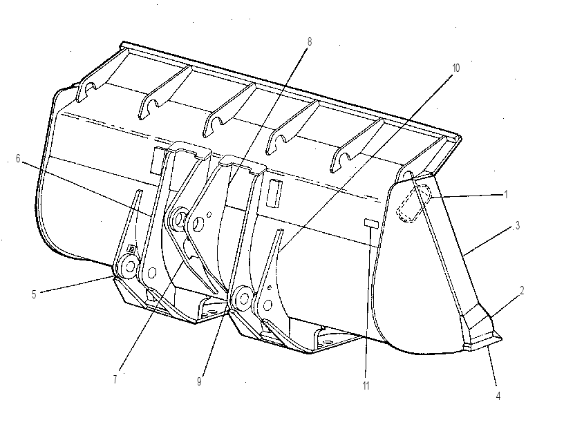 Ковш скальный в сборе 9V0963 CAT