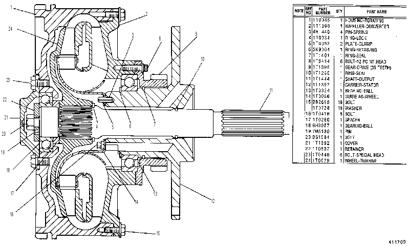 Гидротрансформатор 1T1450 CAT