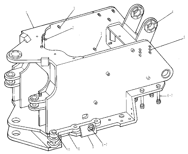 Рама передняя 4V2020 CAT
