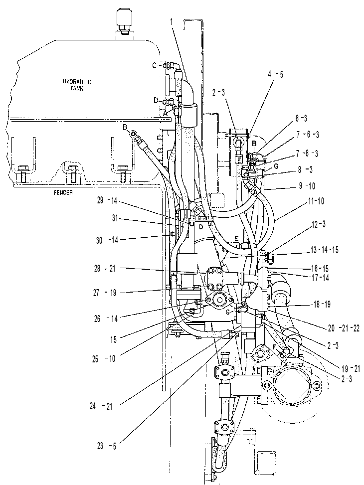 Трубопроводы насоса 9W1757 CAT