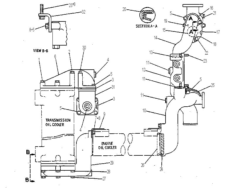 Трубопроводы водяные 1W1593 CAT