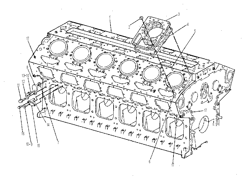 Блок цилиндров 2W2944 CAT