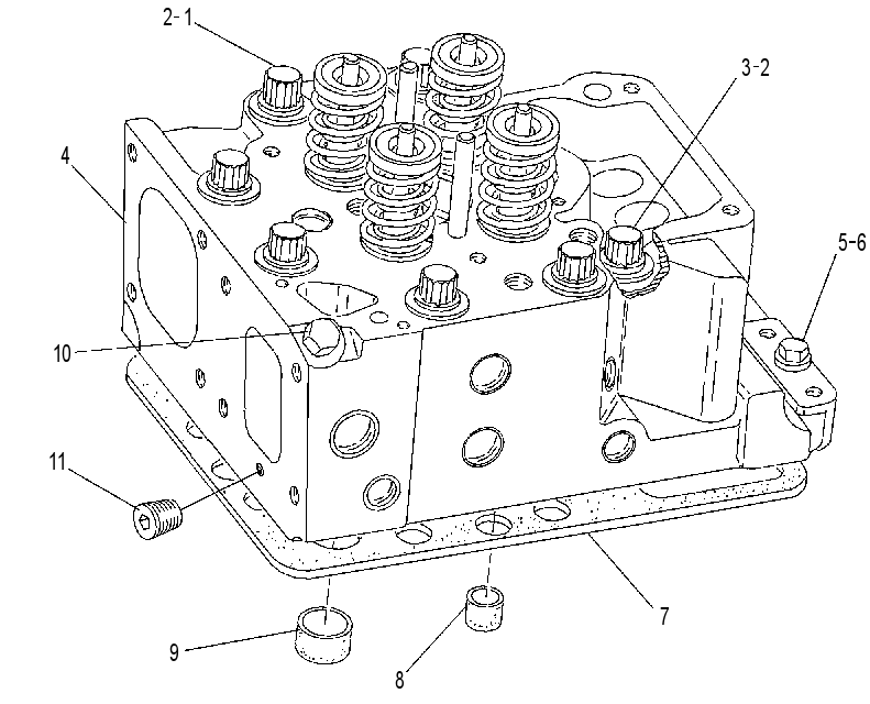 Головка блока цилиндров 4W0095 CAT