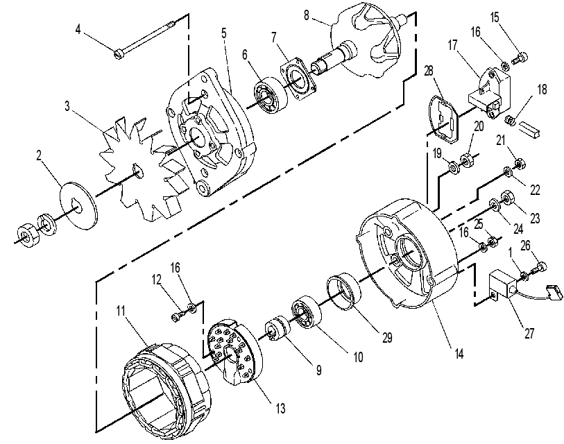 Генератор зарядный 9W3043 CAT