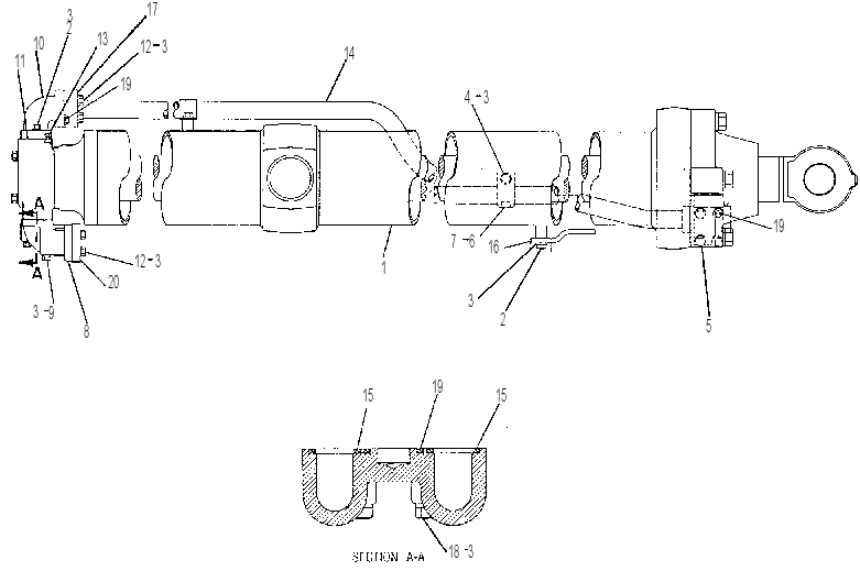 CYLINDER & VALVE GP-BULLDOZER 9W8579 CAT