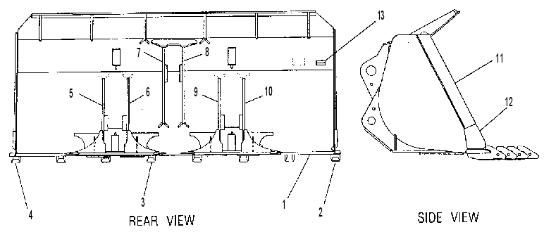 Ковш скальный в сборе 6W1137 CAT