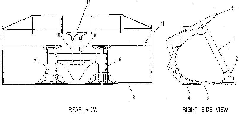 BUCKET AS-EXCAVATING 9C4827 CAT