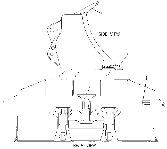 BUCKET AS-PENETRATION 9C4828 CAT