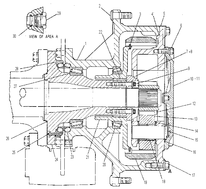 Колесо с бортовым редуктором 9C2282 CAT