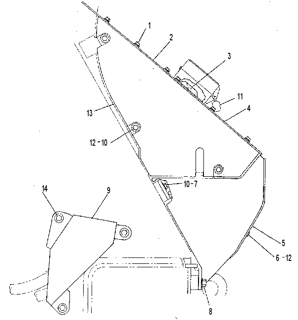 Защита передняя 8G2910 CAT