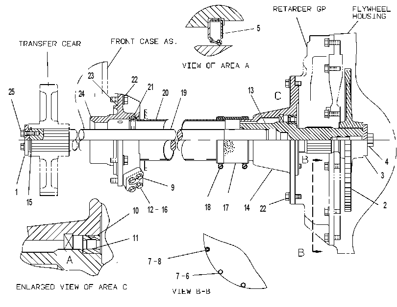 Вал приводной 8W4729 CAT