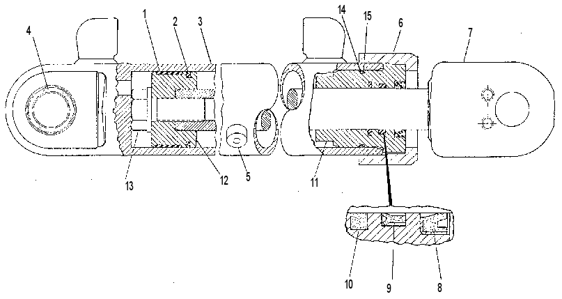Цилиндр наклона 9T5489 CAT