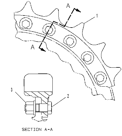 SEGMENT GP-SPROCKET 6Y2047 CAT
