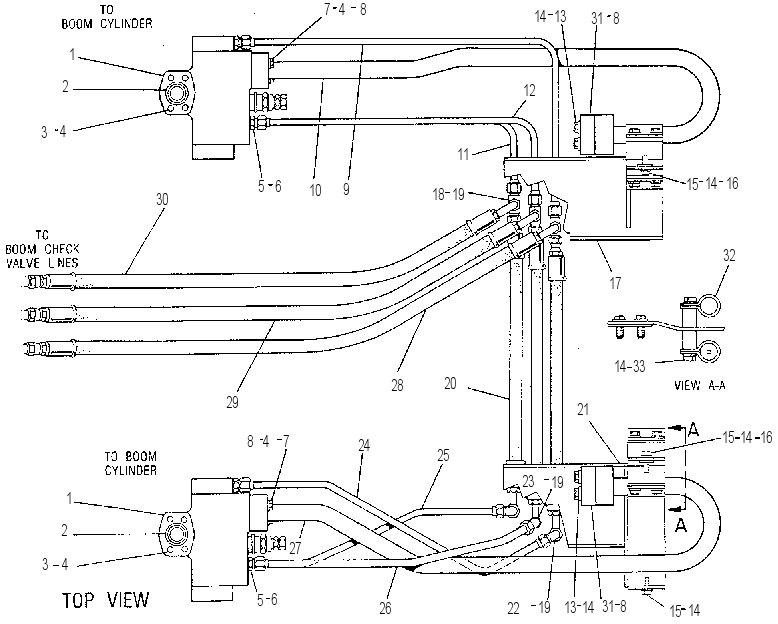LINES GP-BOOM CHECK VALVE 9C5641 CAT