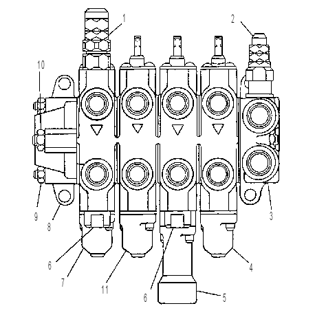 Клапан (секция) 9T7250 CAT