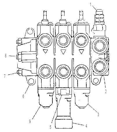 Клапан (секция) 9T7249 CAT