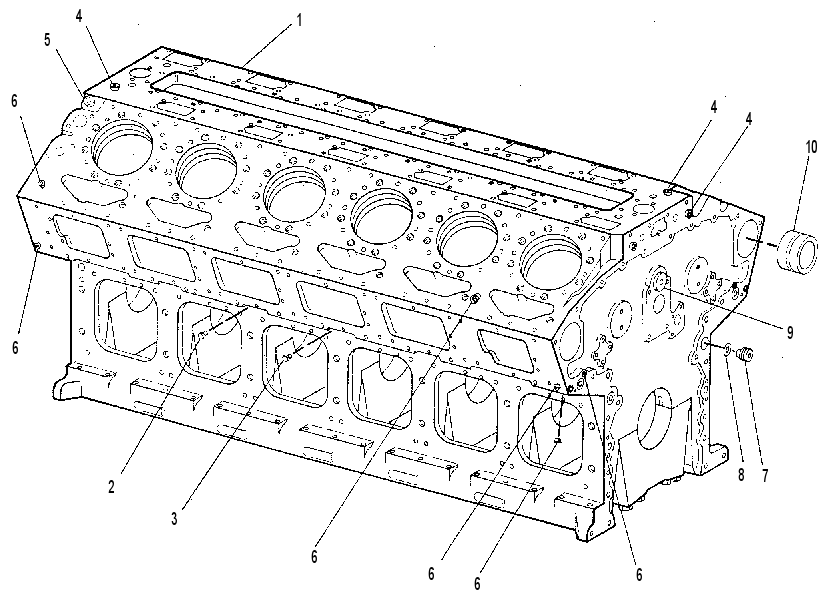Блок цилиндров 7C6957 CAT