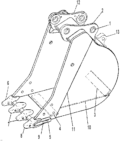 BUCKET & BEARING AS 9C3703 CAT