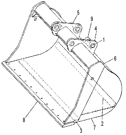 BUCKET & BEARING AS 9C5758 CAT
