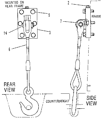REMOVAL GP-COUNTERWEIGHT 9C8010 CAT