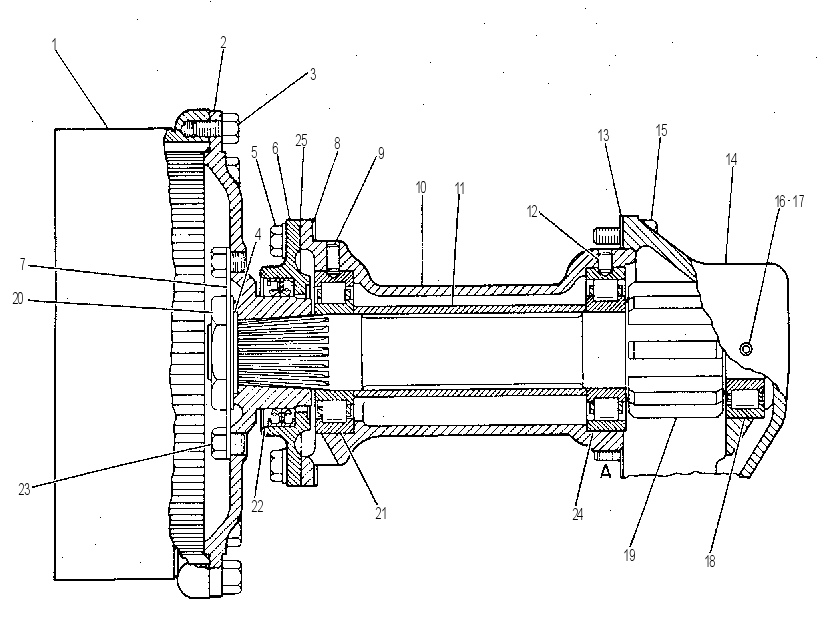 Бортовой редуктор 9V7097 CAT