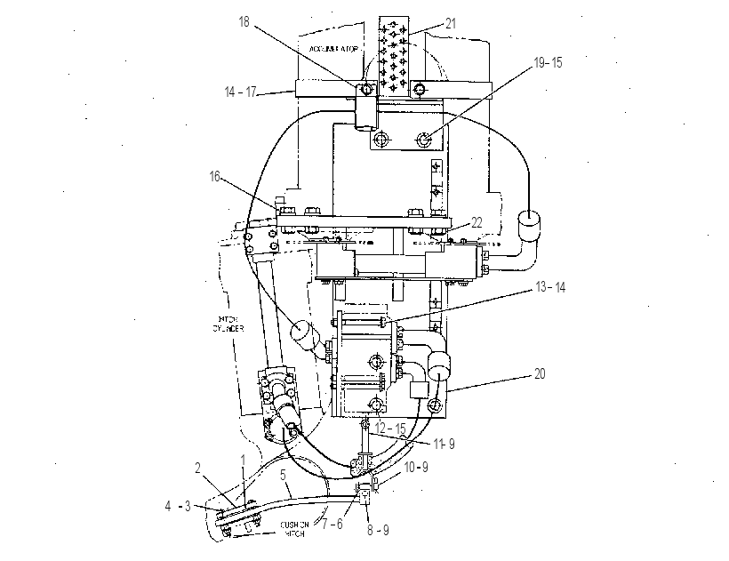 LINES GP-CUSHION-HITCH 6G9610 CAT