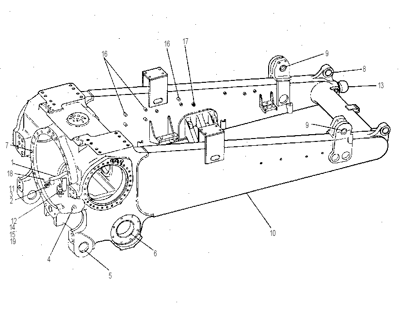 Корпус с рамой 7T3159 CAT