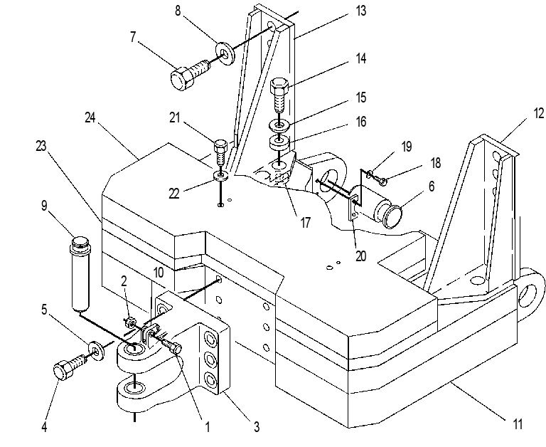 COUNTERWEIGHT & HITCH GP 7T1693 CAT