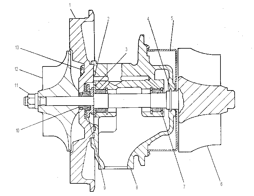 Картридж турбокомпрессора 4W5192 CAT