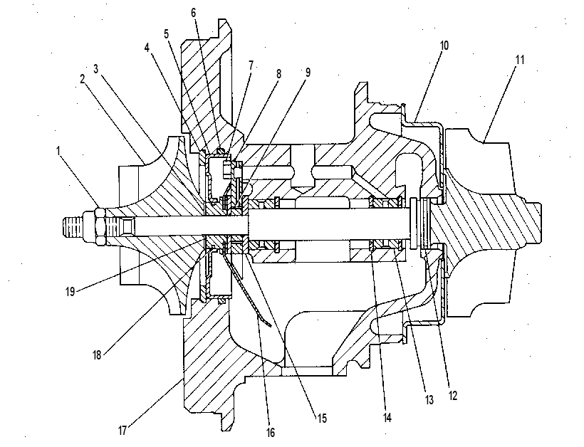 Картридж турбокомпрессора 7W8841 CAT