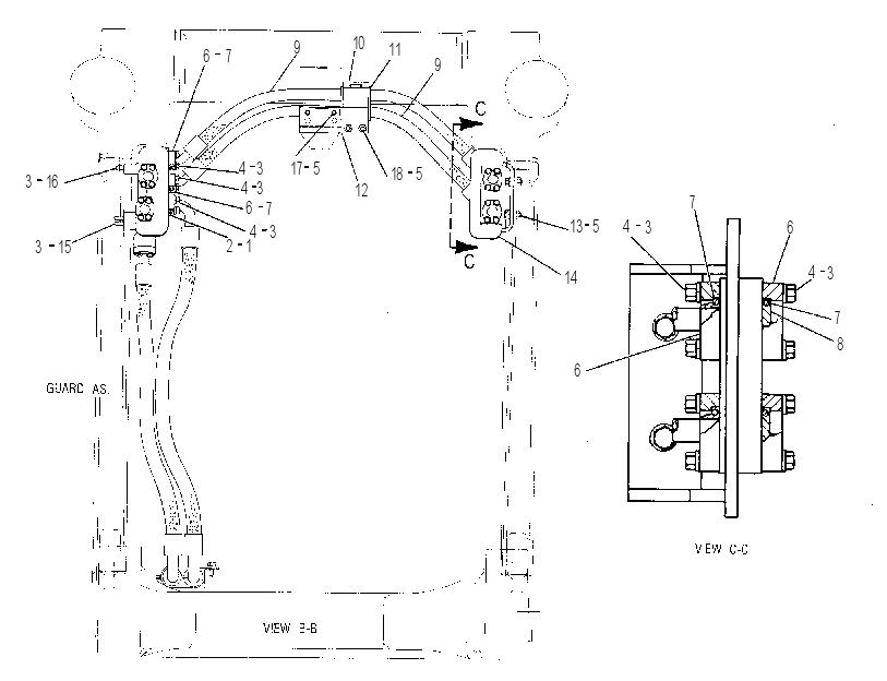 LINES GP-BULLDOZER MANIFOLD 7T4013 CAT