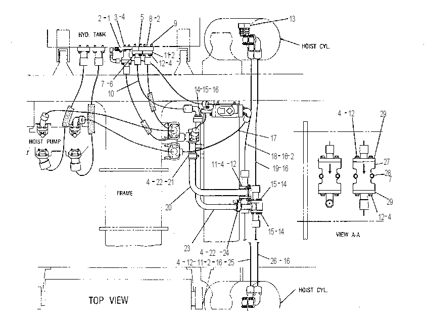Трубопроводы подъёма 8W4444 CAT