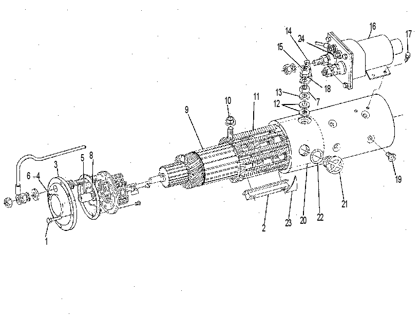 Стартер электрический 3T8948 CAT
