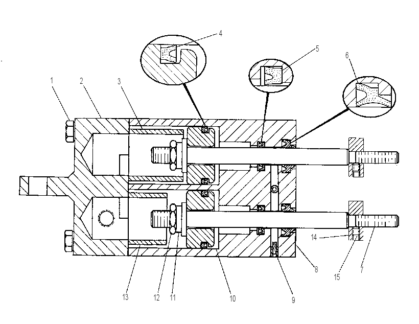 Цилиндр 6C5532 CAT