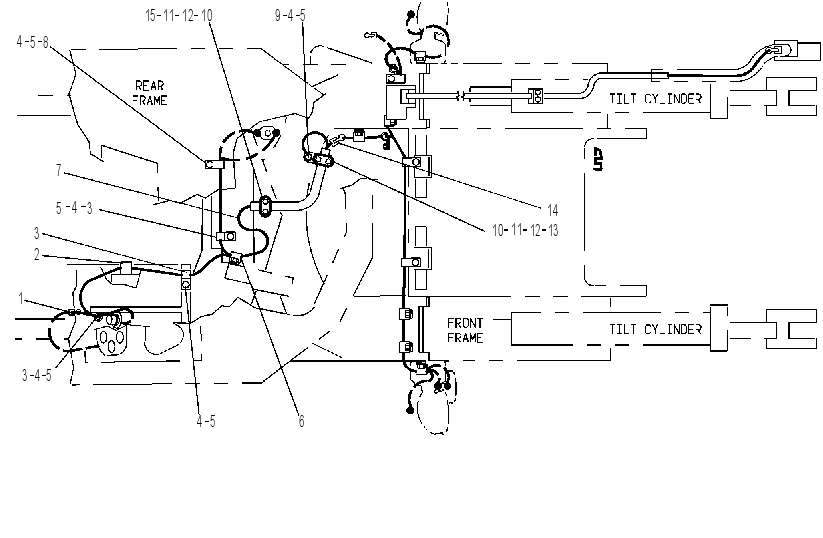 Проводка передняя 6W2575 CAT