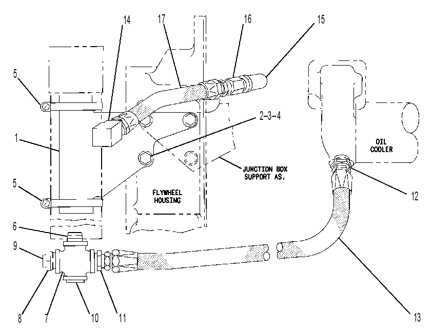 Крепление подогревателя ОЖ 4W4700 CAT