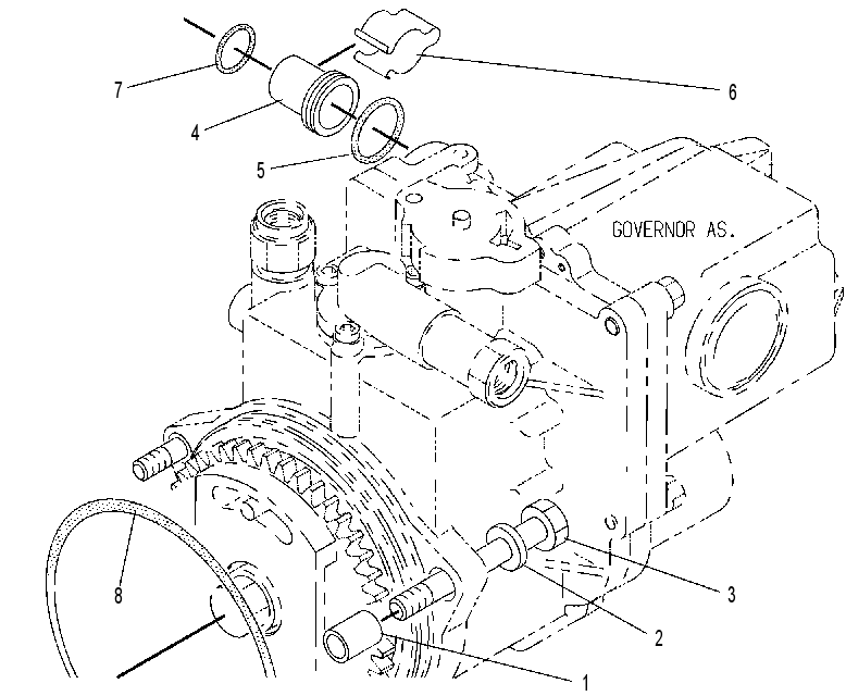 Крепёж ТНВД 7W4812 CAT