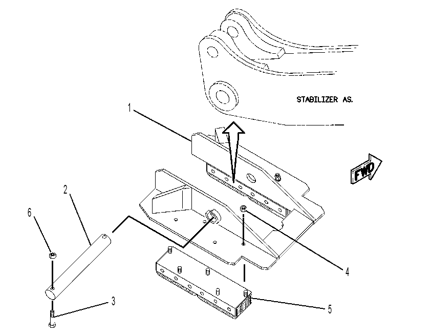PAD & MTG GP-STABILIZER 9R6007 CAT