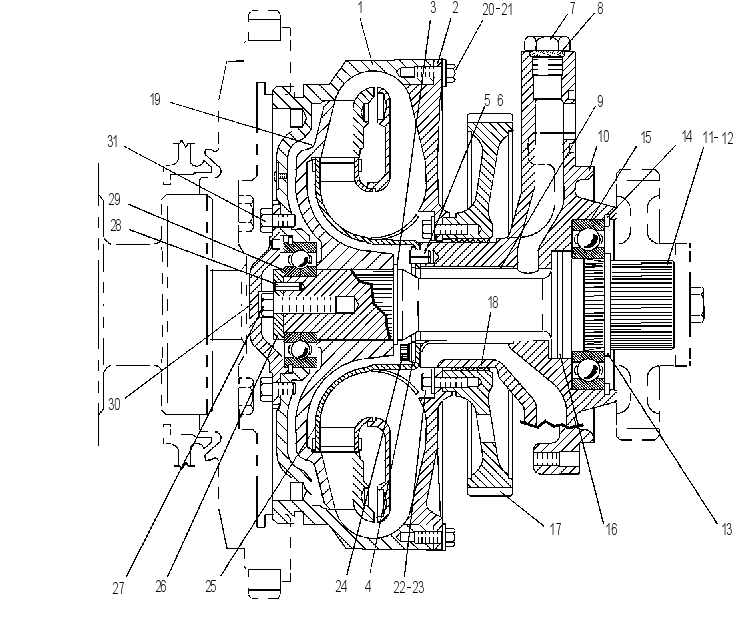 Гидротрансформатор 1T1614 CAT