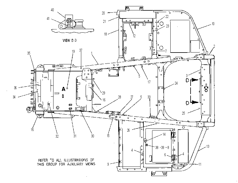 Корпус с рамой 8W8270 CAT