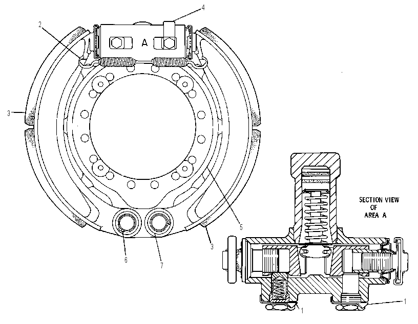 Тормоз рабочий 8R1257 CAT