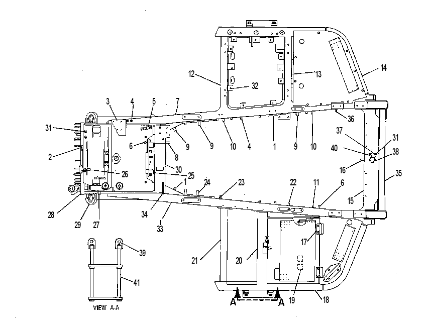 Корпус с рамой 8W7601 CAT
