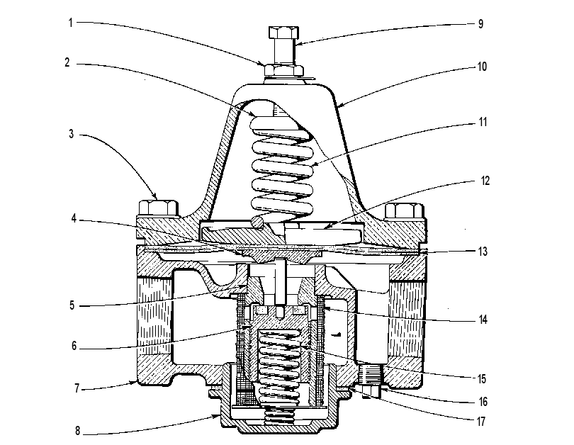 Клапан редукционный 1L2073 CAT