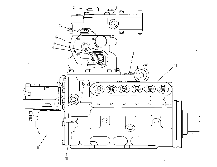 PUMP GP-GOV, FUEL INJ & TFR 4W8929 CAT