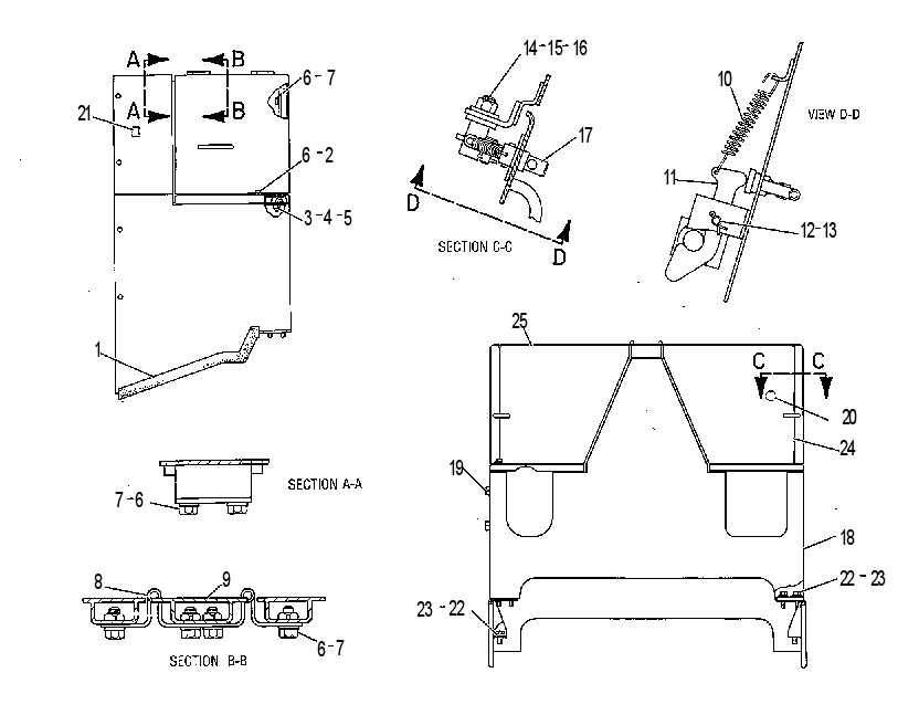 Перегородка моторного отсека 9V1808 CAT