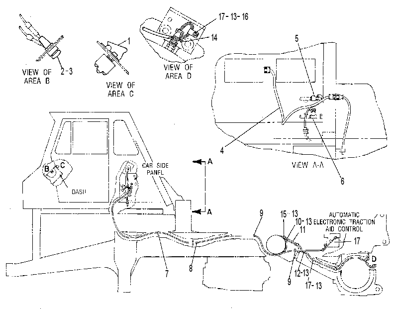 Проводка датчиков 5T4121 CAT