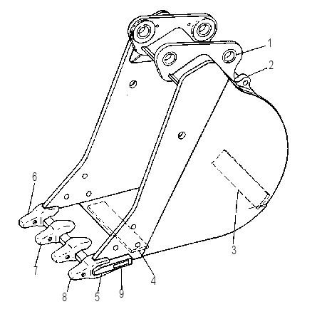 BUCKET & BEARING AS 9C6268 CAT